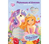 Coup de coeur créations - Mon coloriage précieux - Princesses et Licornes - avec strass - Elen Lescoat - Hemma - broché - Document jeunesse