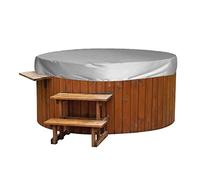 Coup de Couverture Rond, Preuve Météo Quatre Saisons Universelles, Couvercle de Protection Pliable pour Baignoires Extérieures et Sources Chaudes(210 * 30cm Gris)