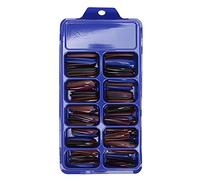 Coup de Poing à Clou, Couverture Complète, Pointes des Ongles Presse sur des Clous Couleur Pure Presse Artificielle sur les Faux Ongles 100pcs (07) (08)