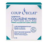 Coup D'Eclat Collagène Marin et Peptides Anti-âge Cure Raffermissante Nuit 12 Ampoules