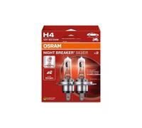 Osram Ampoule halogène Night Breaker® Silver H4 60/55 W 12 V