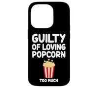 Coupable d'aimer le pop-corn, trop de snacks aux grains de maïs soufflés Coque pour iPhone 14 Pro