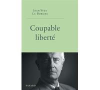 Coupable liberté - Jean-Yves Le Borgne - Fayard - broché - Roman
