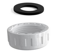 Coupage de raccord de filetage interne 50 mm Joix de tuyaux scellés Couvercle de tuyau de filetage en PVC Couvre-bouchon scellé pour le tuyau d'eau Extrémité des tuyaux de jardin blanc 50mm