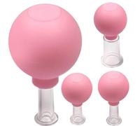 Coupage face jeu 4 pcs/ensemble en silicone aspirateur aspirateur facial cupages tasses différentes tailles soulevant la peau du visage portable pour le visage, le cou et le corps entier