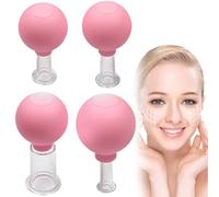 Coupages faciaux, passages à facettes Face 4 PCS/SIGNE SILICONE ASPUCUM AUSPEAUX CUAUX FACIALES différentes tailles Thérapie de levage de peau portable pour le visage, le cou et le corps entier