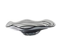Coupe à fruits, coupe décorative à piédestal, Verre for la maison-bol décoratif, grand bol en verre, décoration de table, accessoires de centre de table basse(Grijs_S)