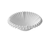 Coupe à fruits décorative plissée, plat de service moderne bord ondulé for la cuisine, salle manger et décoration intérieure Bol à fruits pour table(Blanc)