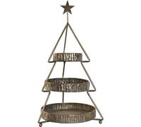 Coupe à fruits Home ESPRIT Or Métal 43 x 43 x 79 cm Arbre de Noël