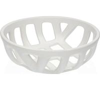 Coupe à fruits Versa Blanc en céramique Dolomite 26,4 x 8,5 x 26,4 cm
