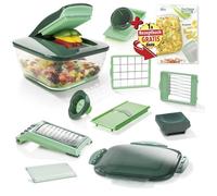 Coupe-aliments - Genius - Nicer Dicer Chef - 15 pièces - Lames en acier G-Nox - Surface de coupe XXL