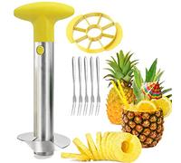 Coupe Ananas, [Amélioré, Renforcé] [Lame Tranchante plus Epaisse] Acier Inoxydable, Facile à Nettoyer, Poignée Antidérapante Sans BPA, Coupe Fruit pour les Anneaux de Fruits de Cuisine