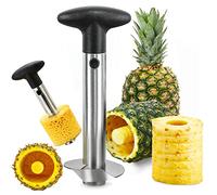 Coupe Ananas, RosyFate Decoupe Ananas, Couteau à Ananas, Epluche Ananas Inox, Amélioré, avec Poignée Antidérapante, Coupe Fruit, Corer pour la Maison et la Cuisine