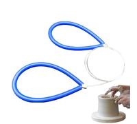 Coupe-argile - Outil multifonctionnel en fil d'acier de 44 cm | Coupe-fil d'argile avec poignées en acier inoxydable pointu, outils de coupe pour tour pour céramique - Utens