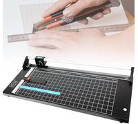 coupe artisanale, Coupe-papier de 24 pi Construction en acier robuste et lames tranchantes for une protection sûre du papier, avec grille guidage coupe transparente