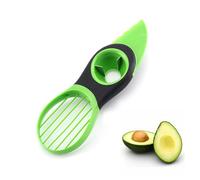 Coupe-avocat 3 en 1 - Coupe-fruits - Séparateur en plastique - Couteau de cuisine - Outils de légumes