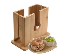 Coupe-bagels facile à découper en bois