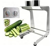 Coupe-bâton de concombre en acier inoxydable - Trancheuse de carottes manuelle avec extracteur de graines, diamètre de coupe 45 mm, pour sushi, salade, kimbap et préparation de repas