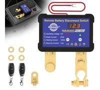 Coupe-batterie télécommandé 12v 240A avec indicateur de tension Led Interrupteur anti-vol pour voiture, camping-car, ATV, camion, marine