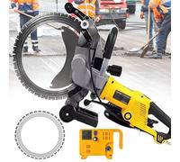 Coupe-Béton Et Rainureuse Murale - Moteur En Cuivre Pur De 8000W,Coupe À L'eau Sans Poussière,Scie Annulaire Portative,Pour Brique,Carrelage,Granit,Pierre,Avec Lame Diamantée 29cm