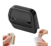 Coupe-boîte en céramique sécurisé, coupe-boîte à rebond automatique, mini coupe-papier en céramique, ouvre-boîte portable et sécurisé, pour le bureau et la maison, avec trou pour (Noir)