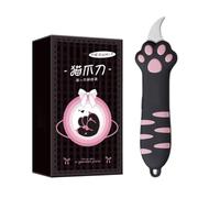 Coupe-boîte Rétractable, Ouvre-package Télescopique, Slitter De L'enveloppe De Patte De Chat Portable, Outil Mignon Pour Ouvrir Les Cartons Des Packages (Noir)
