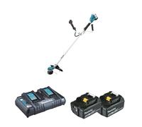 Coupe-bordure 2x18V DUR368AZ + 2 batteries BL1850B 18V 5 Ah + 1 chargeur rapide double DC18RD MAKITA