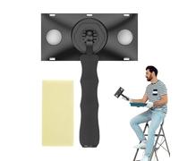 Coupe-bordure de peinture - Outil de poignée pivotante, peinture de ligne propre, brosse murale réglable | Guide d'angle pratique, outil de coupe compact avec rouleau pour peinture au plafond, bordure