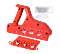 Coupe-bordure rapide pour plaques de plâtre - 23,2 x 14,2 x 6,5 cm - Outil de précision en acier ABS - Angle de lame de 45 ° et 60 ° avec support interchangeable - Rabot à plaques de plâtre pour