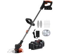 Coupe bordure sans fil - A306 - Moteur 800W - 2x batteries 21V/10Ah - 3 types de lames