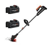 Coupe Bordure sans Fil avec 2 Piles(48V) Home and Garden Débroussailleuse Faucheuse avec Tige Télescopique 3 Types de Lames et Chargeur Coupe Bordure Electrique 1800W