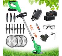 Coupe Bordure sans Fil avec Batterie Débroussailleuse à Batterie 36 V électrique sans Fil, Poignée Télescopique, avec 3 Types ,145