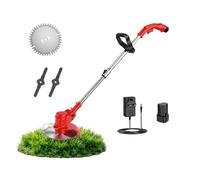 Coupe bordure sans fil avec batterie, debroussailleuse electrique sans fil pour jardin, système multi-lames, moteur 5000RPM, manche extensible ajustable for Home Gardens, Adjustable Handle and Shaft