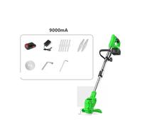 Coupe Bordure sans Fil, Tondeuse à Gazon électrique à Batterie au Lithium, désherbeur Multifonctionnel, Petite houe Portable Rechargeable for la Maison(Green 24v)