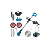 Coupe Bordure sans Fil, Tondeuse à Gazon électrique sans Fil 21 V, Coupe-Herbe réglable en Longueur, Outils de Jardinage ménagers compatibles avec Batterie Makita 18 V(One big Battery)