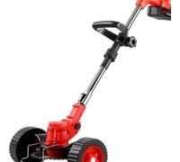 Coupe Bordure sans Fil, Tondeuse à Gazon Manuelle 21 V, Outils au Lithium, Coupe-Herbe électrique, débroussailleuse avec Roues