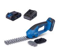 Scheppach Cisaille à Gazon sans Fil C-HTGS200-X 20V | Largeur de Coupe (Lame de Coupe d'herbe) 90mm | Longueur de Coupe (Lame de Coupe d'arbuste) 200mm | avec Batterie 2 Ah et Chargeur