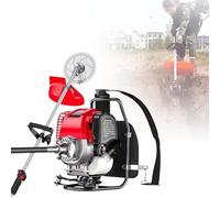 Coupe-Bordures À Dos À Essence Professionnel 35.8CC 1.4CV, 7000 TR/Min Motoculteur 4 Temps Multifonction pour Ferme, Récolte Et Entretien De Pelouse, Longue Durée De Vie