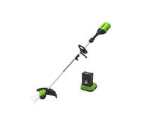 Coupe-bordures Brushless 40cm 60V GREENWORKS - Batterie 2,0Ah - Chargeur - GD60LTK2