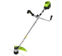 Coupe-Bordures & débroussailleuse à Batterie 2en1 Greenworks GD60BCB (Li-ION 60V Largeur Coupe 40cm/30cm Fil/Lame 2,4mm 6000tr/min poignée de vélo réglable Mode Hi/Low sans Batterie ni Chargeur)