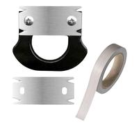 Coupe-bordures pour le Travail du Bois, avec 1 Lame de Rechange et 10 m de Bande Adhésive de Chant, Coupe-Bordures de Placage Manuel Ergonomique pour Bois PVC ABS (Argent)