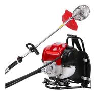 Coupe-Bordures Professionnel À Dos 4 Temps 1.4CV, Motobineuse Coupe-haie Herbe Débroussailleuse À Essence 1000W, Coupe Facilement Les Buissons De 10cm pour Tonte, Désherbage