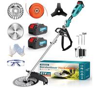 Coupe-Bordures sans Fil avec 2 Batteries de 4,0 Ah, débroussailleuse et Coupe-Bordures électrique sans Fil 4 en 1, Moteur sans balais de 950 W, idéal pour la Tonte de pelouse et l'entretien du Jardin