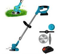 Coupe-bordures/Tondeuse Sans Fil Portable Électrique Réglable - Bleu - Norme Européenne