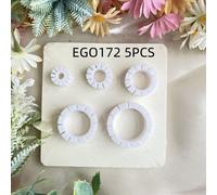Coupe-Boucle D'oreille En Argile Polymère,Poterie Douce,Moule En Forme D'anneau,Bricolage,Pendentif,Bijoux,Outil Exécutif,Diamètre 15mm,20mm,25mm,30mm,35mm - Type [Ego207]-5pcs