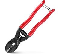 WORKPRO Mini Coupe-boulons 200 mm, Coupe-câble en Acier Allié Forgé au Cr-V, Capacité de Coupe 4 mm avec Ressort Télescopique, Rainure, Poignée Antidérapante Souple