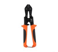 Coupe-boulons de 20,3 cm en fil d'acier robuste pour tiges de chaîne de clôture - Outil compact orange de 215 mm (poignée bicolore)