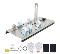 Coupe-bouteille en verre, outil de coupe précis et réglable pour bouteilles, avec 5 roues de support et lame en carbure, idéal pour les bricolages de bouteilles de vin ; comprend