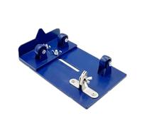 Coupe-bouteille en verre, platine, tranchant, bleu