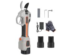 Coupe Branche Electrique (Kit Double Batterie) - Secateur Électrique Sans Fil, Secateur De Jardin Cisaille Avec Gants Et Sac À Outils - Pour Vignes Et Olivier Dans Les Vergers/Jardins
